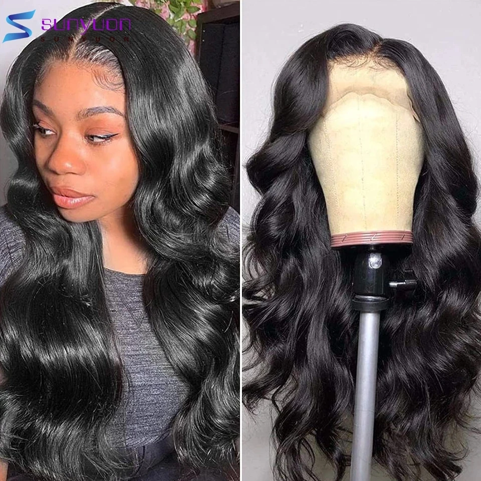 Remy 30 32Inch Brazilian Body Wave 13x6 HD Lace Frontal Wigs Transparent 13x4 Front Human Hair For Black Women | Шиньоны и парики
