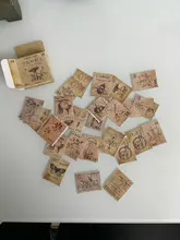 Lote de 46 unidades de pegatinas de animales y lindos diseños Vintage, pegatina de sello de papel para decoración de tarjetas, etiqueta adhesiva para cuaderno y sobre