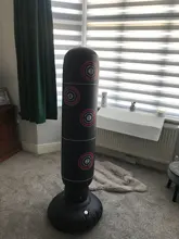 Bolsa de boxeo inflable para entrenamiento, saco de arena con Base de agua para aliviar la presión, equipo de construcción corporal para Fitness