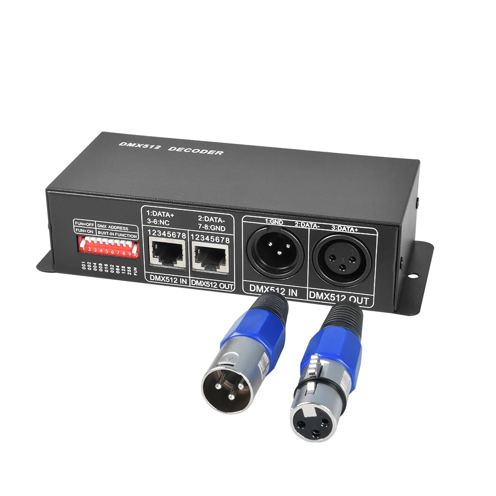 

LED RGBW Controller DMX512 Decoder 4A DC12-24V 4 Channels