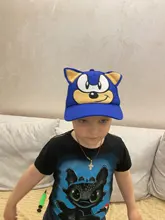 Gorra de béisbol a la moda para niños, gorro de algodón con imagen de animación de juego Popular, Sonic, 2 a 8 años, transpirable