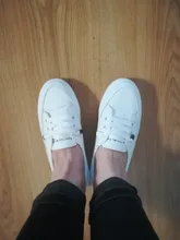 Zapatillas de deporte de plataforma baja para mujer, zapatos informales vulcanizados de cuero pu para caminar, mocasines planos blancos, 2021