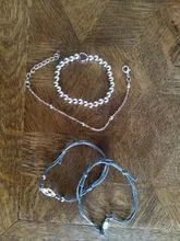 Nuevos Bohemios negro cuerda cadena pulsera para las mujeres aviones de Luna corazón brazalete con dije de cristal de la joyería de Boho