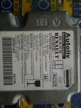 

605045200 8201001327 switchboard Airbag Renault Master Ii Ph. 2 Doka/pr. Fgst *