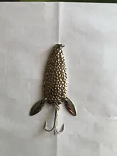 Goture 1PC Fishing Lure Metal Spoon Spinnerbait Double Rotating Hard Artificial Baits