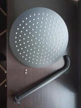 Shower-Head Square Wall Bathroom Stainless-Steel Rainfall Ceiling Black Ultrathin 2-Mm