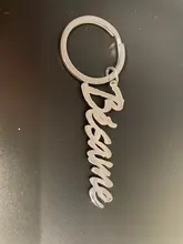 Llaveros personalizados de acero inoxidable para hombre y mujer, llaveros personalizados con esculturas con placa de nombre, regalos únicos de San Valentín