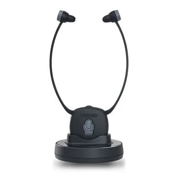 

2,4 GHz wireless TV headset with microphone serves as an ideal hearing amplifier for older people