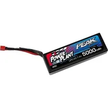Аккумулятор Peak Racing Power Plant Lipo 5000 7.4 V 45C(Black case, Deans Plug) 12AWG- PEK00545