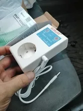 Toma de corriente con enchufe relé para el hogar, interruptor con control remoto de potencia inteligente GSM, SMS de 16A, con sensor de temperatura