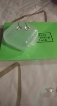 MloveAcc 100% Plata de Ley 925 auténtica joyería de las mujeres de moda lindo pequeño claro CZ Stud pendientes regalo para las niñas adolescentes Dama