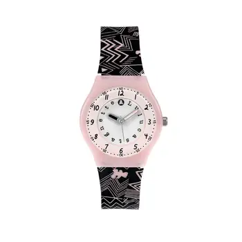 

Watch girl LuluCastagnette Graff-analog-plastic round case wrist plastic patterned