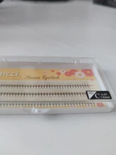 Kimcci-pestañas 3D individuales de cilios, pestañas naturales de visón para extensiones, 120 manojos, maquillaje negro, pestañas postizas