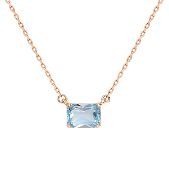 

Gold necklace with Topaz sunlight sample 585