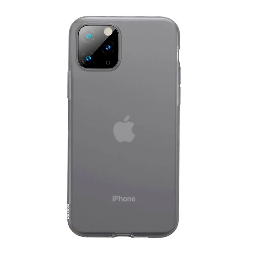 Чехол Baseus Jelly Liquid Silica Gel Protective Case For iP 6.1inch WIAPIPH61S-GD01(Прозрачно-черный