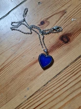 Humor collares de pendiente Corazón de amor collar de Control de temperatura de cambio de Color collar de acero inoxidable Cadena de joyería de las mujeres