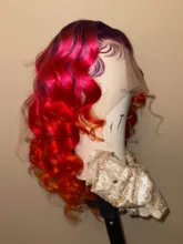 Extensiones de pelo brasileñas con mechones, accesorio capilar de Color rubio ondulado con cierre Frontal de malla, de 30, 32 y 613 colores, 3 o 4 mechones