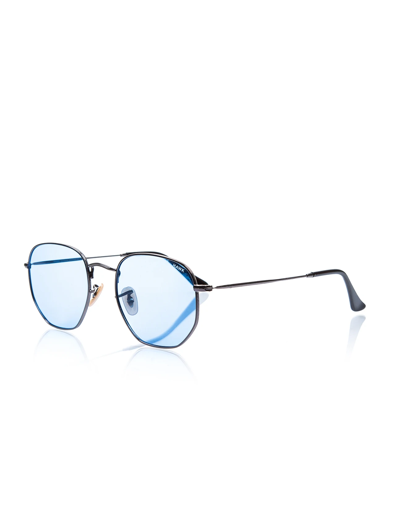 

Unisex sunglasses hw 1717 06 metal metallic organic square square 53-21-145 hawk