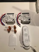 Módulo de relé wifi+RF de enchufe con control remoto para persianas, Módulo de control de persianas y cortinas motorizadas, para Smart Life, Tuya, Alexa y Google Home