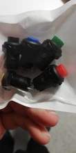 Interruptores de botón momentáneos autobloqueo DS228 DS428, 12mm, interruptor de Botón de Apagado 3A /125VAC 1.5A/250VAC DS-228 DS-428, 6 uds.