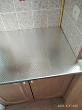 Waterproof Stickers Wallpaper Kitchen-Stove Cabinet Self-Adhesive Aluminum-Foil Multi-Size
