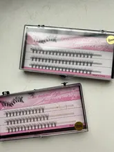 Pestañas de racimo de 60 clústeres/caja, pestañas de extensión de pestañas individuales gruesas bunches maquillaje profesional pestañas postizas