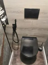 Shower Faucet Mixer Ducha Black Bidet Frap Higienica Muslim Tap Brass Matte Solid Y50060/1