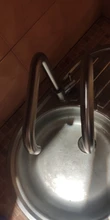 Kitchen Faucet Mixers Swivel-Basin Brushed-Process Frap Stainless-Steel Hot--Cold-Water