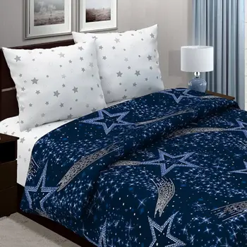 

Bed linen "Asteria" with the effect of glow euro maxi Poplin