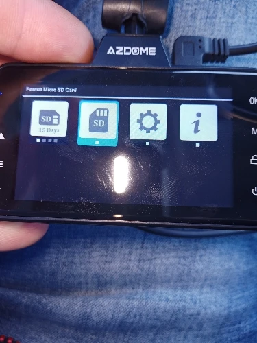 Видеорегистратор azdome m01 pro fhd 1080p 3 дюймовый с функцией ночного видения