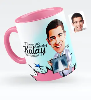 

Personalized Mr Radiology Specialist Caricature Of Pink Mug cup-1