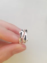 Plata de Ley 925 Plata Lisa anillos para las mujeres interweave de la joyería hermoso dedo anillos abiertos para cumpleaños fiesta regalo