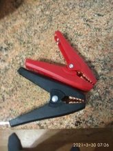 Alligator-Clip Electrical-Clips-Clamps Car-Battery Crocodile 100A Durable Insulated Red