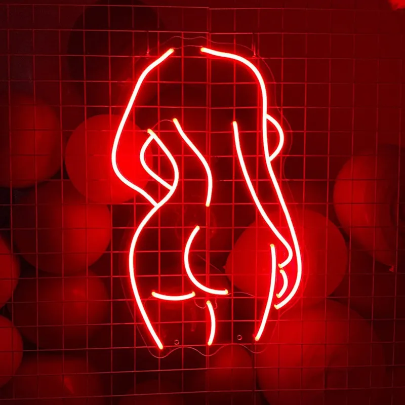 Custom Neon Sign Nude Lady Personalized Pattern Neon Light, Indoor Hand-made Custom LED Signs, Room Decor Wall Decor Gift custom neon sign nude lady personalized pattern neon light indoor hand made custom led signs room decor wall decor gift