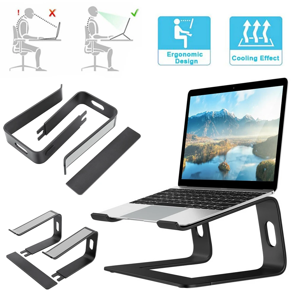 

NEW Laptop Stand Holder Aluminum Stand For MacBook Portable Laptop Stand Holder Desktop Holder Notebook PC Computer Stand