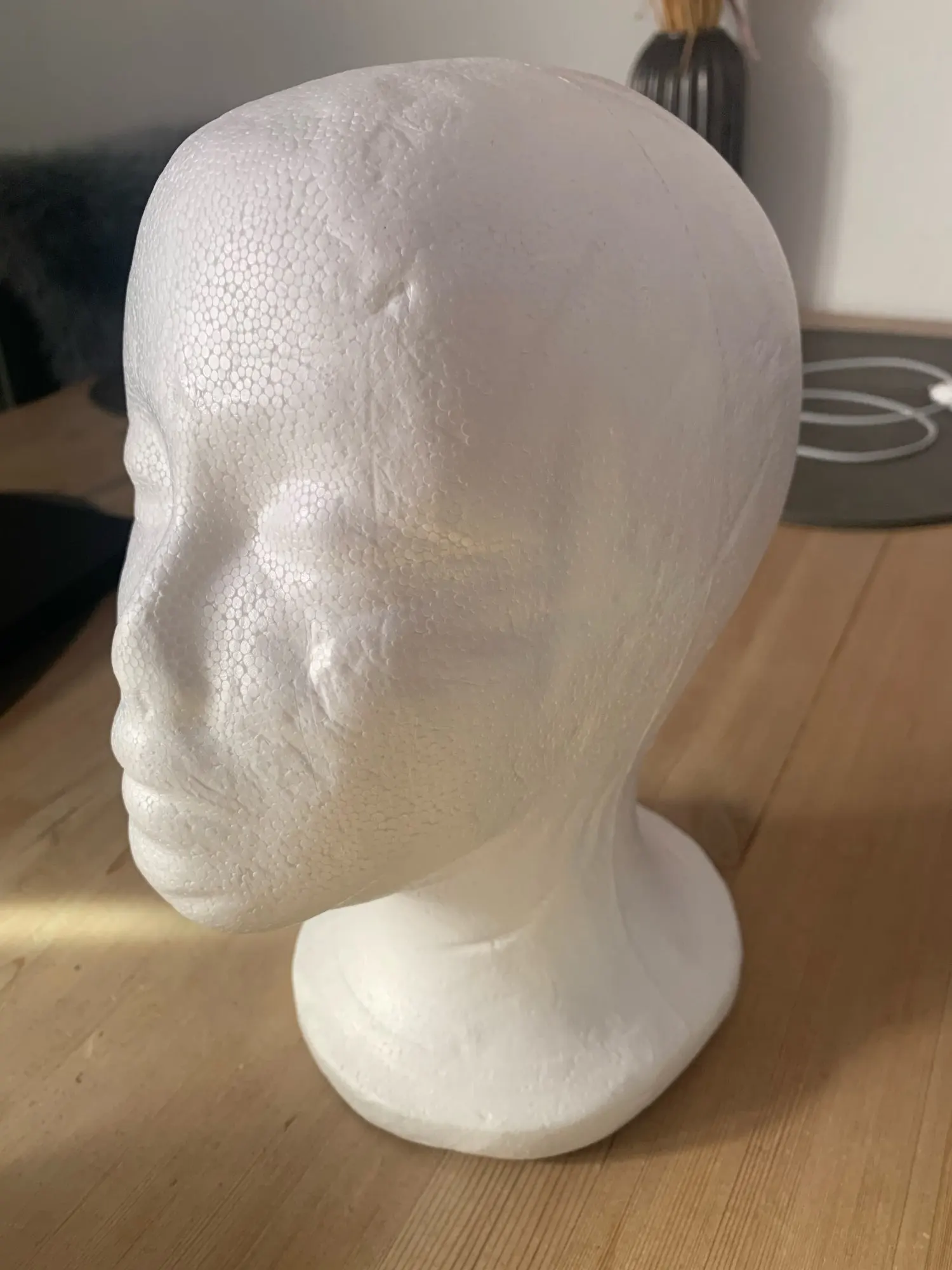 Female Male Mannequin Head White Polystyrene Styrofoam Foam Head