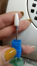 Fresas de diamante de cerámica para uñas, brocas rotativas para manicura, limpieza de cutículas, cortador eléctrico, accesorios de brocas