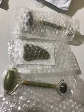 Cara Natural masajeador Guasha Jade rodillo raspador de herramientas de cuidado para la piel Facial de masaje Microniddle limpiador Facial cuidado de la piel