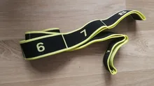 Banda elástica de látex y poliéster para yoga, cinta elástica, banda de estiramiento, bandas de resistencia, para gimnasio, para pilates, para baile latino