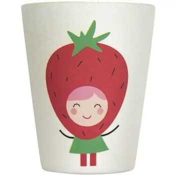 

Bamboo vase PLASTOREX-Strawberry