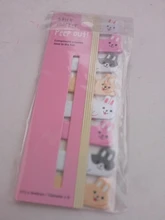 Post-it cute note paper-marcapáginas creativo, animal lindo, papel autoadhesivo, suministros escolares, etiqueta para mensaje