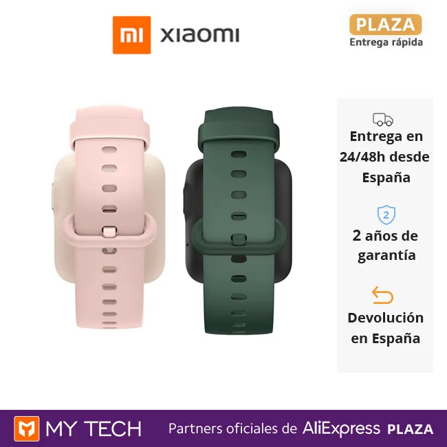 Correa Para Mi Watch Lite, Pulsera De Rekambia Para Smartwatch De Xiaomi,  Original, Transpirable, Ajustable, Rosa Y Verde|Pintar Aksesoris| -  AliExpress