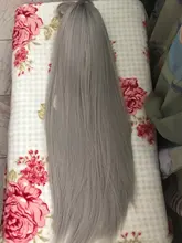 Gray Wig Hair-Wigs Bangs Heat-Resistant-Fiber Cosplay Silver Long-Silk Alan Eaton Girl