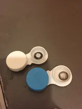 EYESHARE-lentes de contacto de Color negro para chica mágica, lentes de contacto cosméticos, 1 par