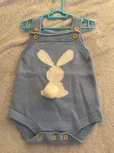 Monos de punto para bebé recién nacido, diseño de conejo Adorable, Onsie divertida, prendas de vestir exteriores de otoño y primavera