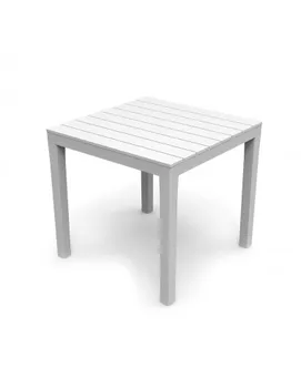 

Square table white color 78x78x72cm