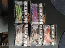 Soft Lures Baits Wobblers BEARKING Artificial 100mm Silicone 50mm 75mm EZ Double-Color