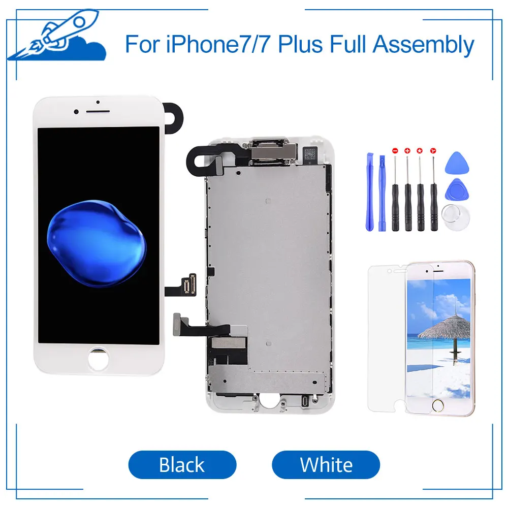 

Full Assembly For iPhone 7 Plus OEM LCD Completed With Camera Speaker iPhone7 Screen Replacement Display With 3D Touch ID