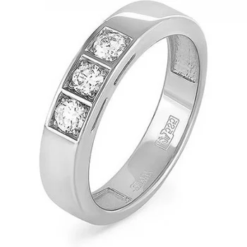 

Kabarovsky ring with 3 diamonds in white gold
