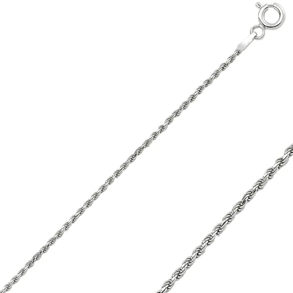 

Silver 925 Sterling Rope Chain Necklace